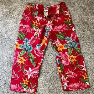 Chico’s tropical linen capris